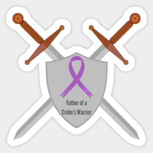 Father of a Crohn’s Warrior Sticker